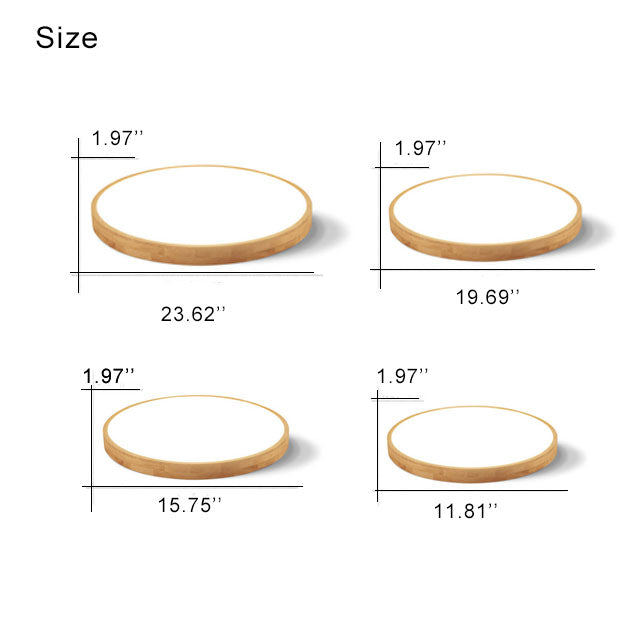 Nordic Solid Wooden Round Ultra-Thin LED Flush Mount Ceiling Lamp for Modern Homes-Orizon Depot