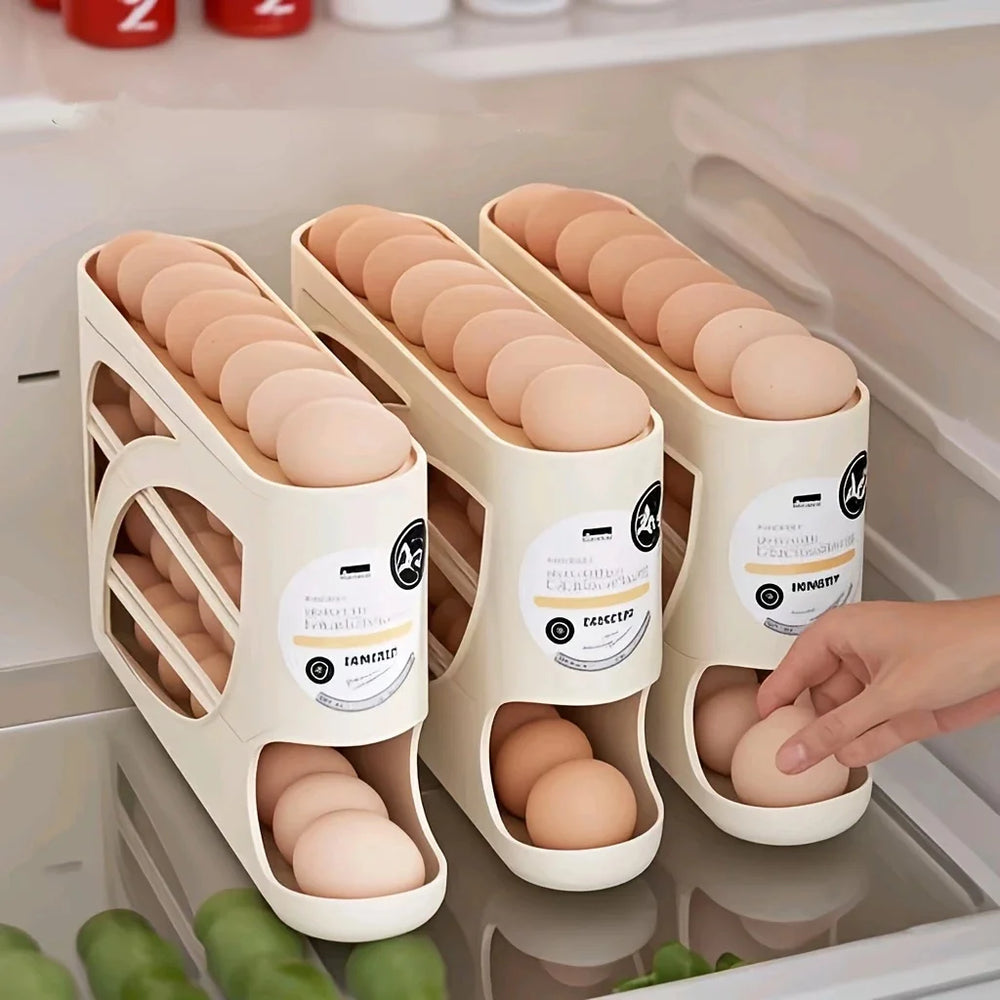 3-Tier Egg Storage Container for Refrigerator Holds 24 Eggs Organizer-Orizon Depot