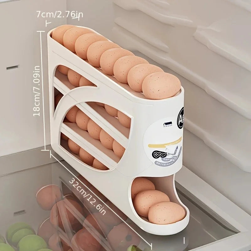 3-Tier Egg Storage Container for Refrigerator Holds 24 Eggs Organizer-Orizon Depot