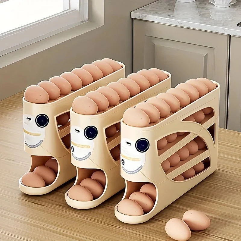 3-Tier Egg Storage Container for Refrigerator Holds 24 Eggs Organizer-Orizon Depot