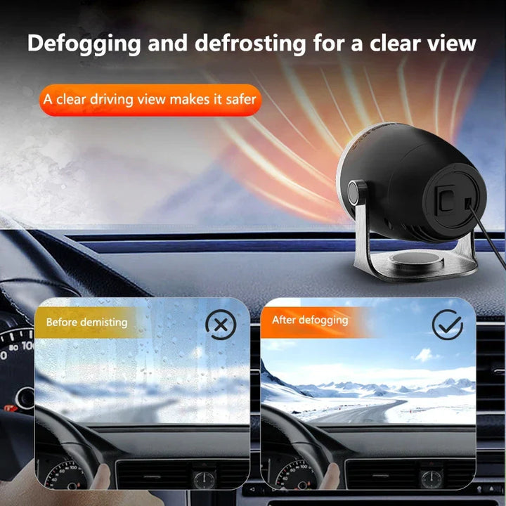 3-in-1 Car Heater and Windshield Defroster Fan for Winter-Orizon Depot