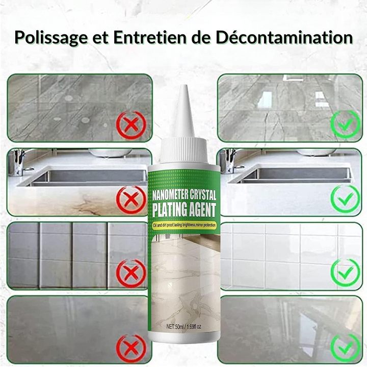 Marble Cleaner for Protection and Nanocrystalline Shine-Orizon Depot