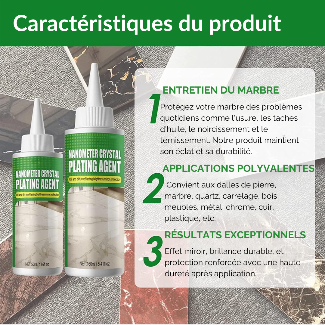 Marble Cleaner for Protection and Nanocrystalline Shine-Orizon Depot