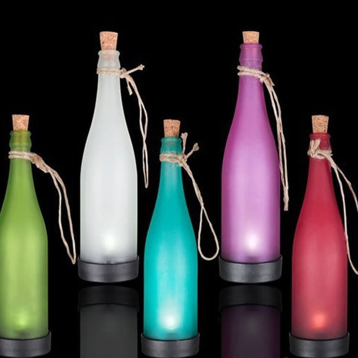 5 Piece Solar Wine Bottle Light Outdoor Decoration LED Hanging Lights-Orizon Depot