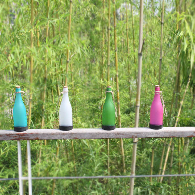 5 Piece Solar Wine Bottle Light Outdoor Decoration LED Hanging Lights-Orizon Depot
