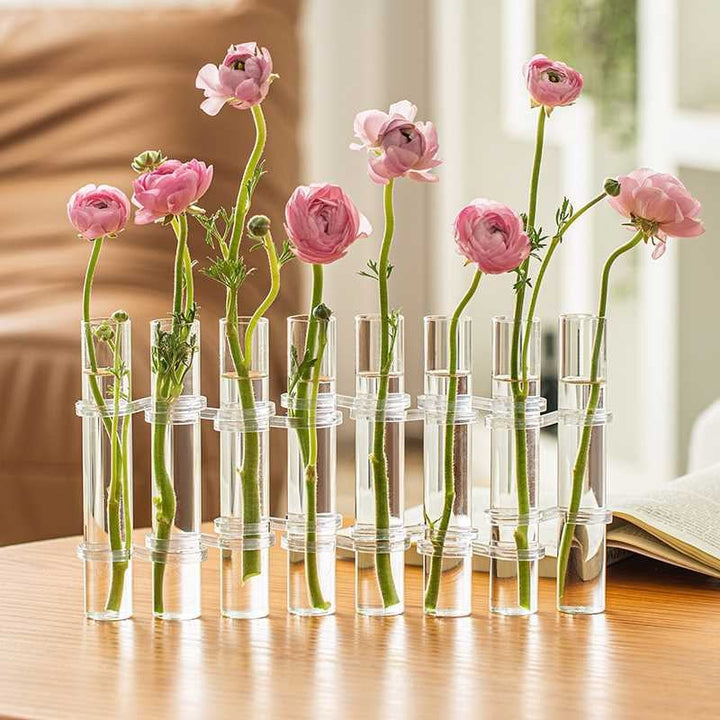 Flexible Flower Vases with Hinges | Modern Glass Tube Design-Orizon Depot