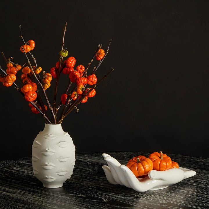 Elegant Round Gala Vase for Home Decor and Floral Arrangements-Orizon Depot