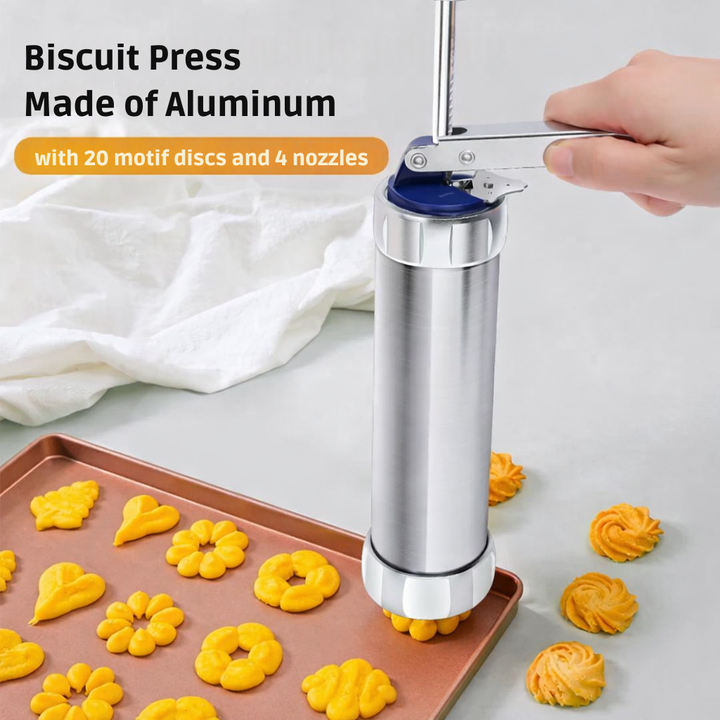 Aluminum Dough Stamper for Cookies and Piped Pastries Decorating