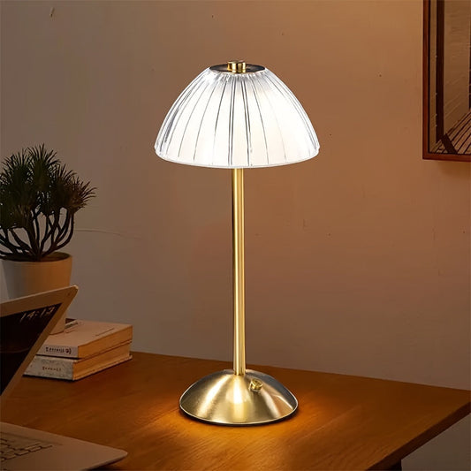 USB Rechargeable Golden Touch Table Lamp for Modern Home Decor