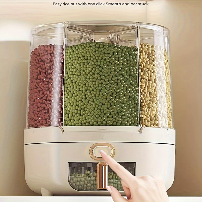 360° Rotating Airtight Food Storage Container | Large Grain & Cereal Dispenser-Orizon Depot
