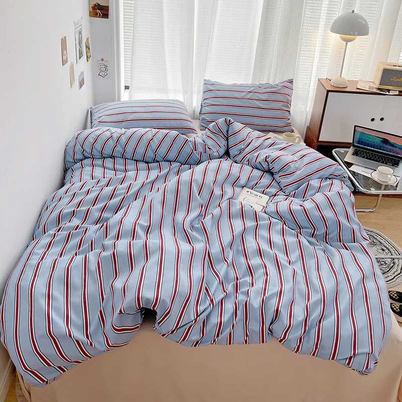 Nordic Stripes Cozy Bedding Set for Stylish Bedroom Decor-Orizon Depot