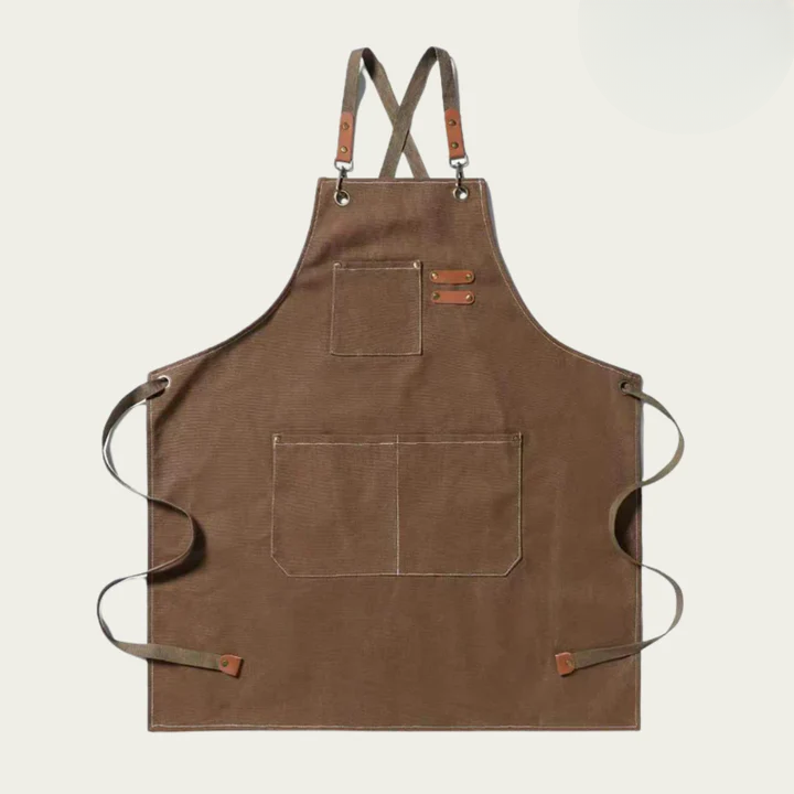 Craft Apron with Crossback Straps and Tool Pockets