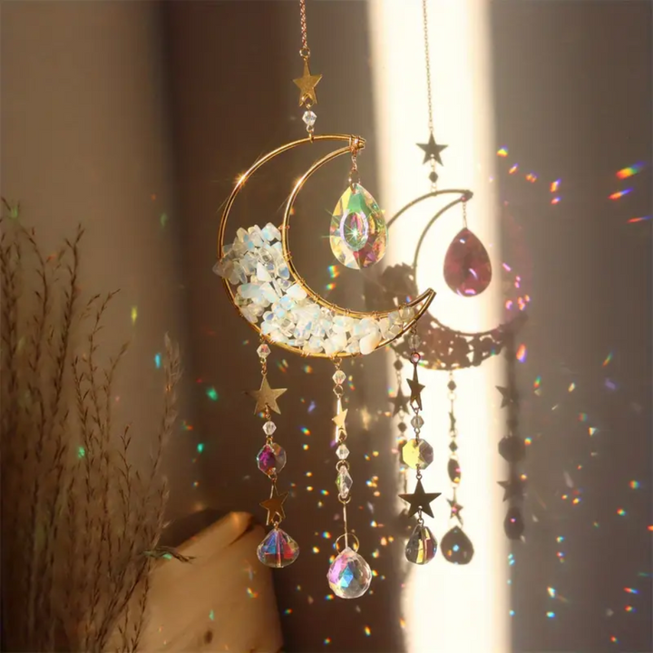 Moon Crystal Sun Catcher - Stunning Home Decor for Natural Light-Orizon Depot