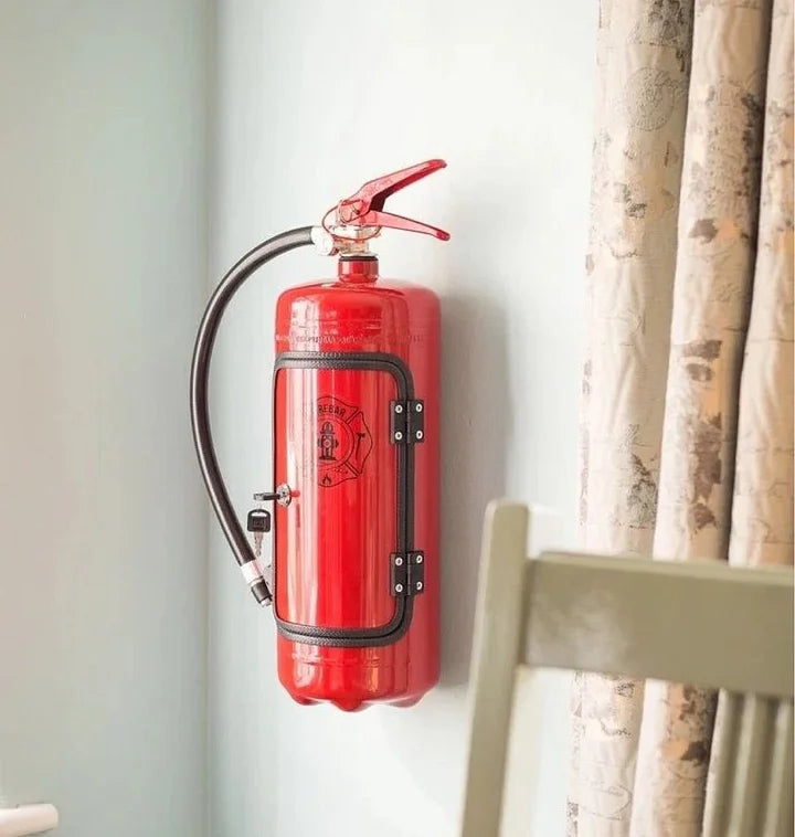 Discreet Fire Extinguisher with Hidden Drink Compartment