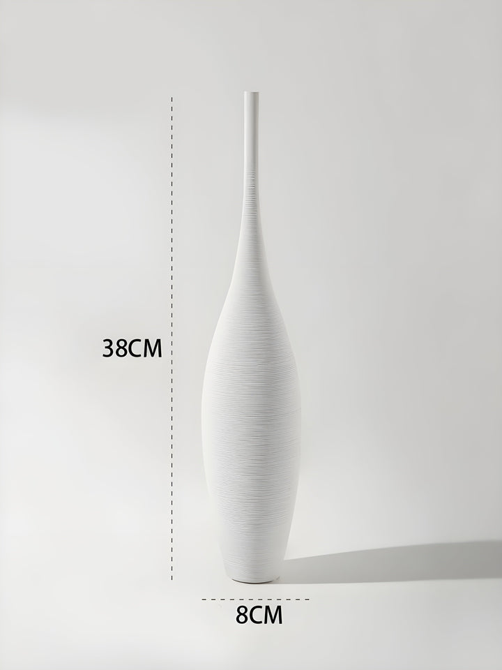 Minimalistic Handcrafted Ceramic Zen Vase for Home Decor-Orizon Depot