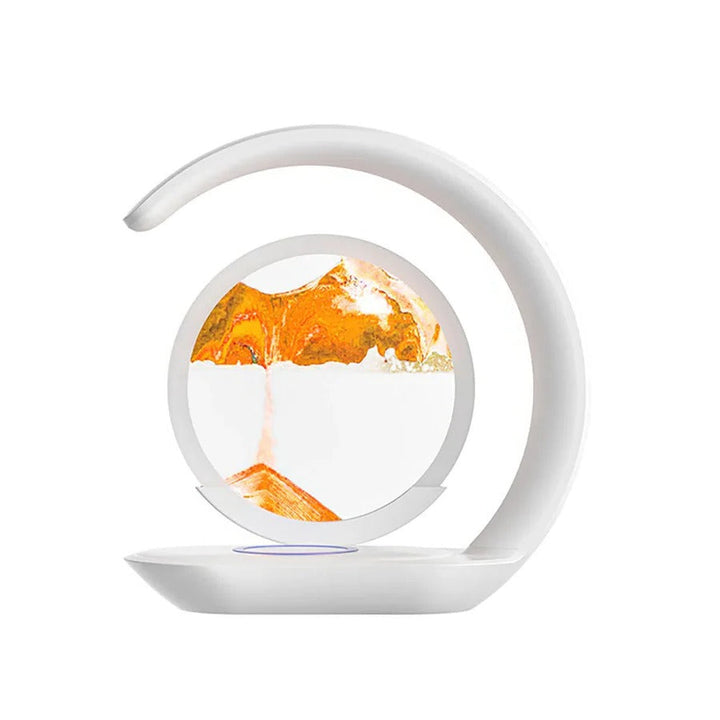 3D Sand Art Table Lamp with Wireless Charger and LED Light-Orizon Depot