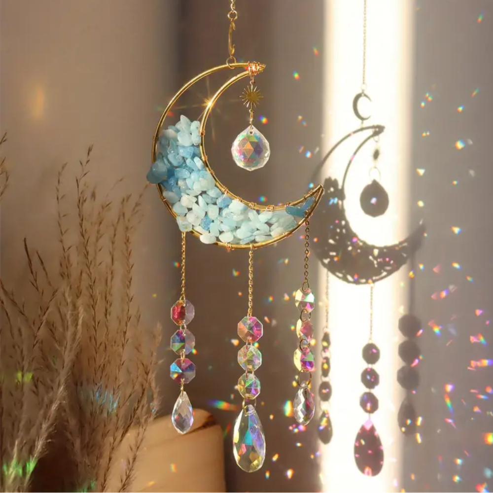 Moon Crystal Sun Catcher - Stunning Home Decor for Natural Light-Orizon Depot
