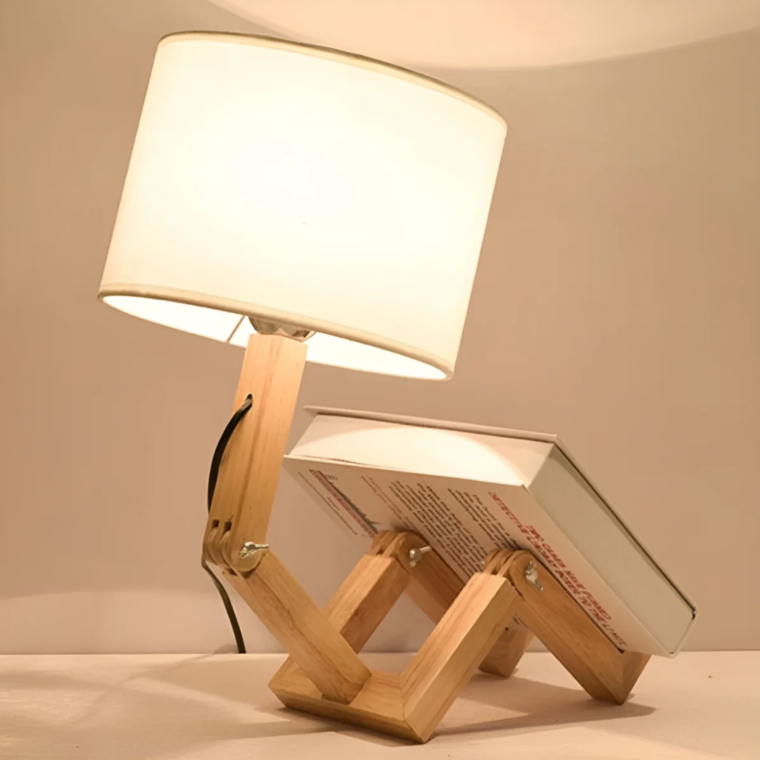 Flexible Wooden Design Table Lamp for Modern Home Decor