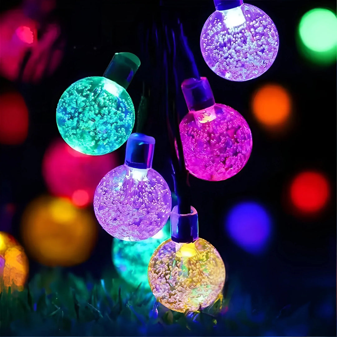 Solar Crackled Glass Garden Lights for Outdoor Decor-Orizon Depot