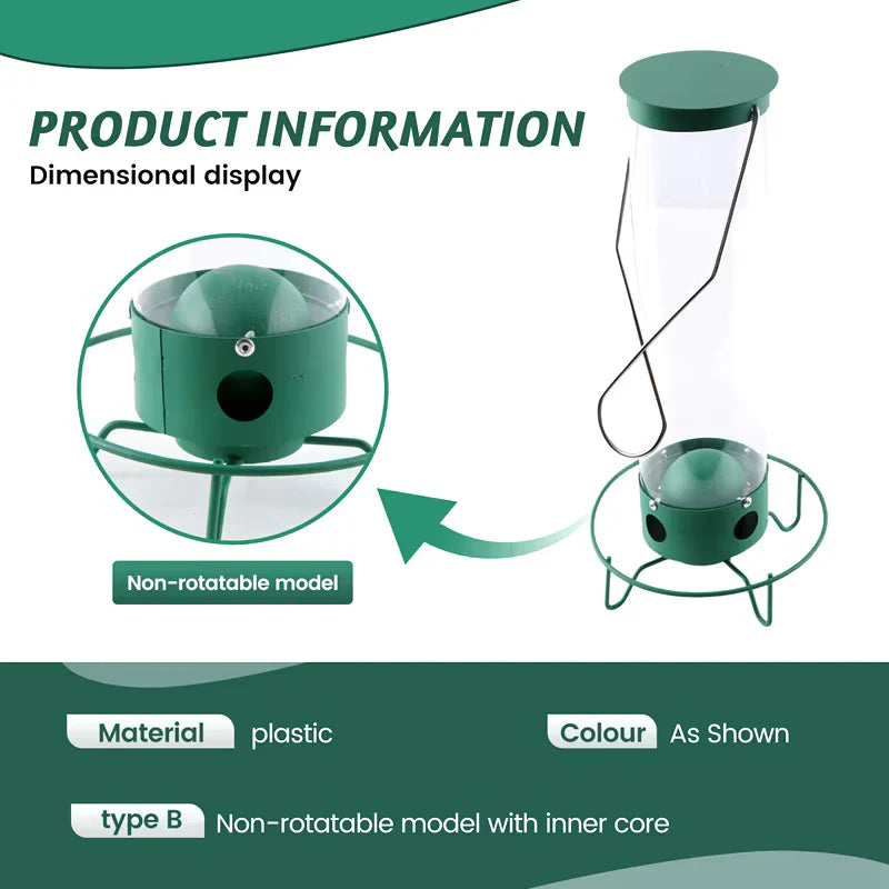Squirrel-Resistant Bird Feeder for Backyard Birdwatching