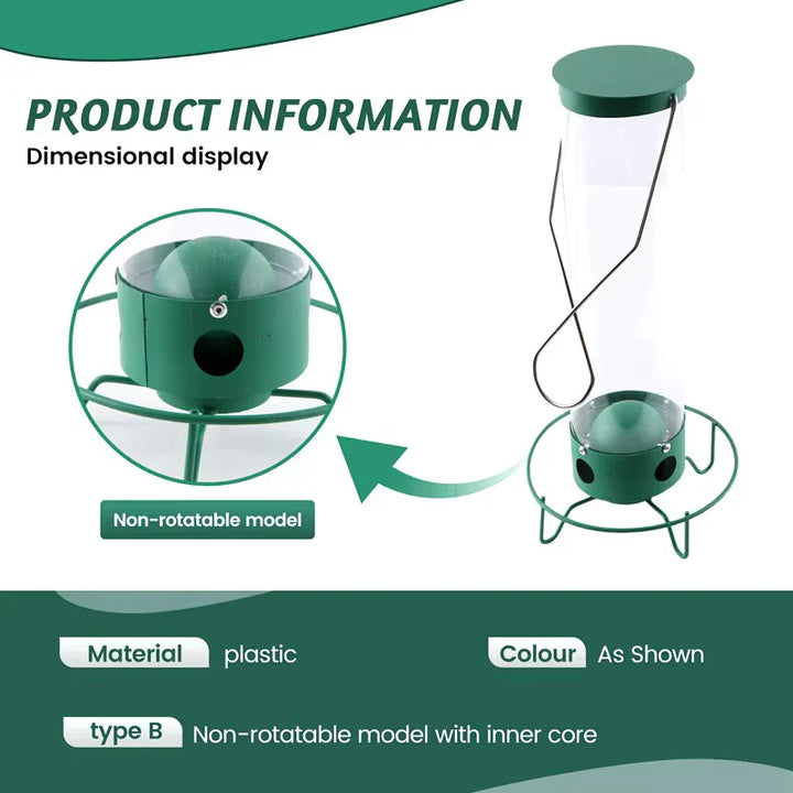 Squirrel-Resistant Bird Feeder for Backyard Birdwatching