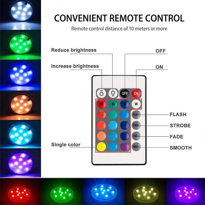 Remote Control Waterproof Magnetic Suction LED Lamp-Orizon Depot