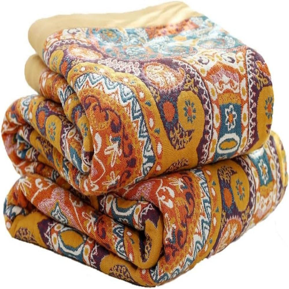 Reversible Cooling Boho Blanket for Comfortable Sleep Experience