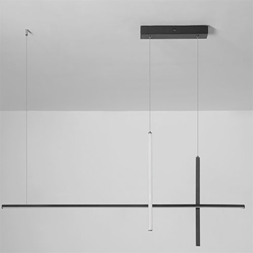 Minimalist Modern Long Linear LED Chandelier-Orizon Depot