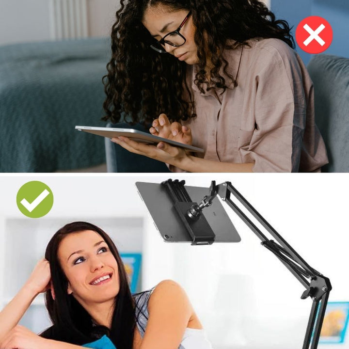 360° Rotatable Tablet Mount – Adjustable Flexi Holder for Easy Viewing-Orizon Depot