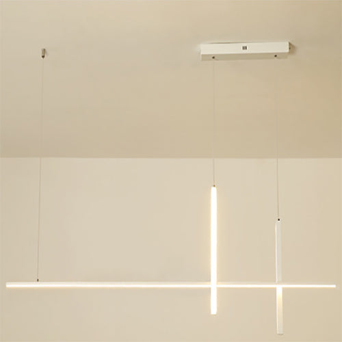 Minimalist Modern Long Linear LED Chandelier-Orizon Depot