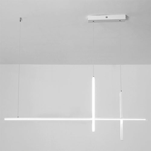 Minimalist Modern Long Linear LED Chandelier-Orizon Depot