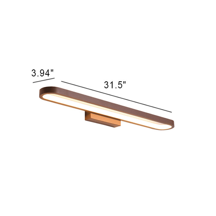 European Minimalist Circular Aluminum Vanity Lamp LED Mirror Front Wall Sconce Light-Orizon Depot
