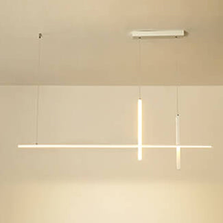 Minimalist Modern Long Linear LED Chandelier-Orizon Depot