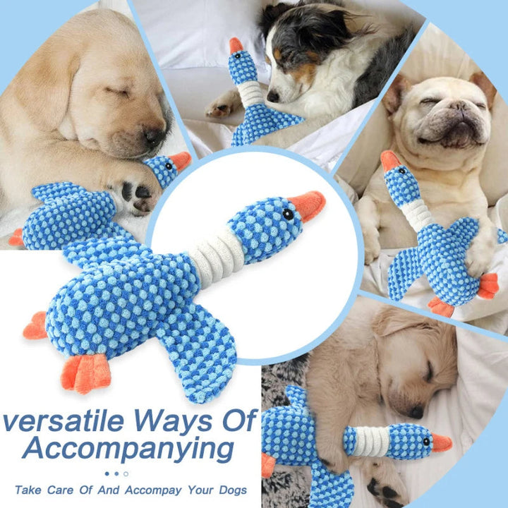 Soft Plush Dog Chew Toy with Squeaker for Interactive Play