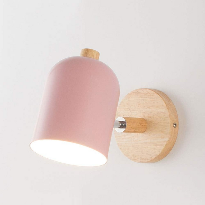 Scandinavian Wooden Minimalist Wall Lamp for Modern Decor