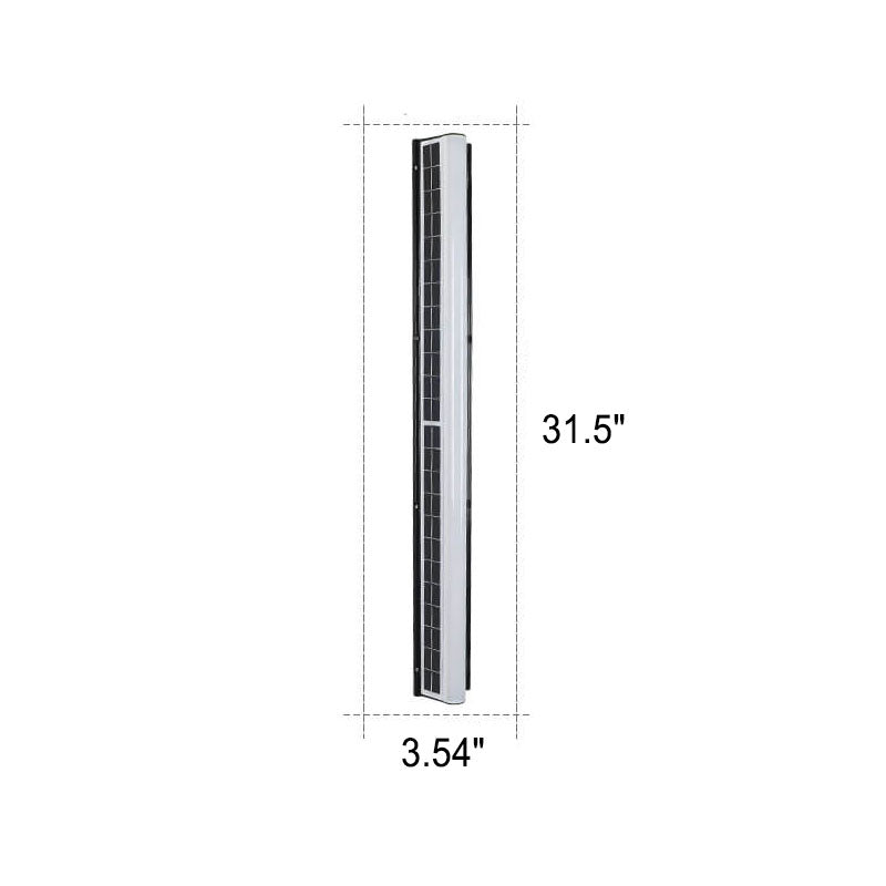 Modern Long Acrylic Solar LED Waterproof Outdoor Garden Wall Lamp-Orizon Depot