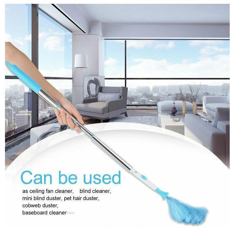 360° Rotating Electric Spin Duster with 2 Brushes for Easy Cleaning-Orizon Depot