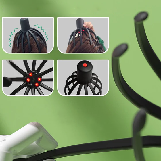 Octopus Head Massager for Relaxation and Stress Relief-Orizon Depot