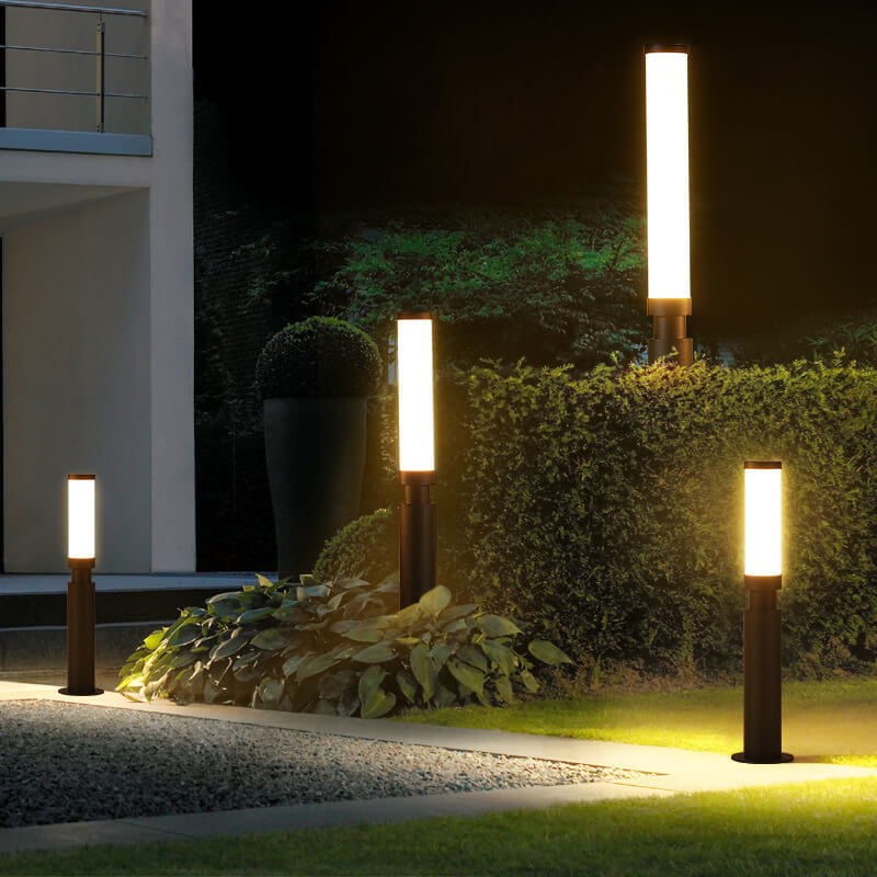 Modern Acrylic LED Lawn Lamp Creative Lipstick-Outdoor Waterproof Design