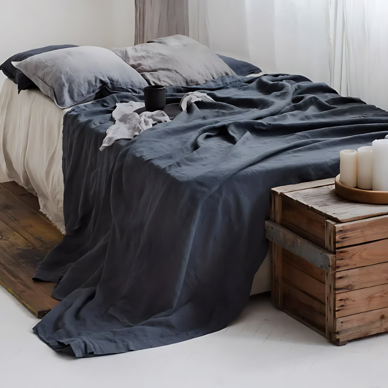 Classic Linen Bed Sheet Set for Comfortable Sleep-Orizon Depot