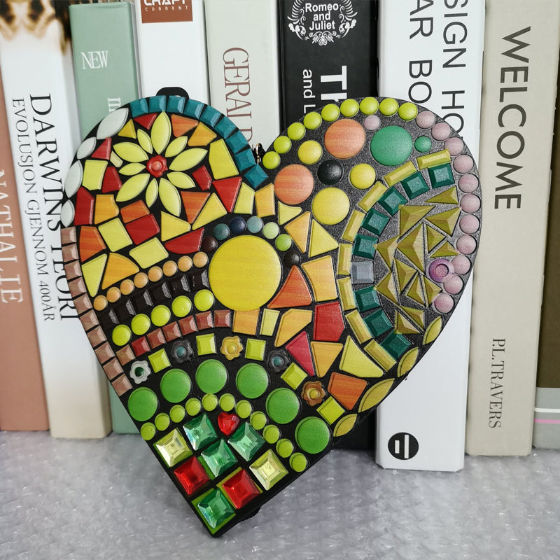 Large Garden Mosaic Heart Decoration for Outdoor Decor-Orizon Depot