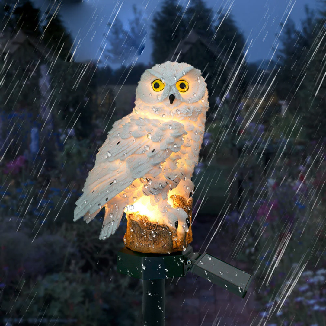 Solar Owl Pathway Stake Light for Garden-Orizon Depot