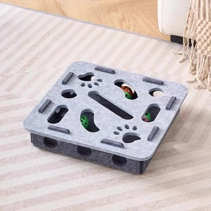 Interactive Felt Cat Puzzle Toy Box