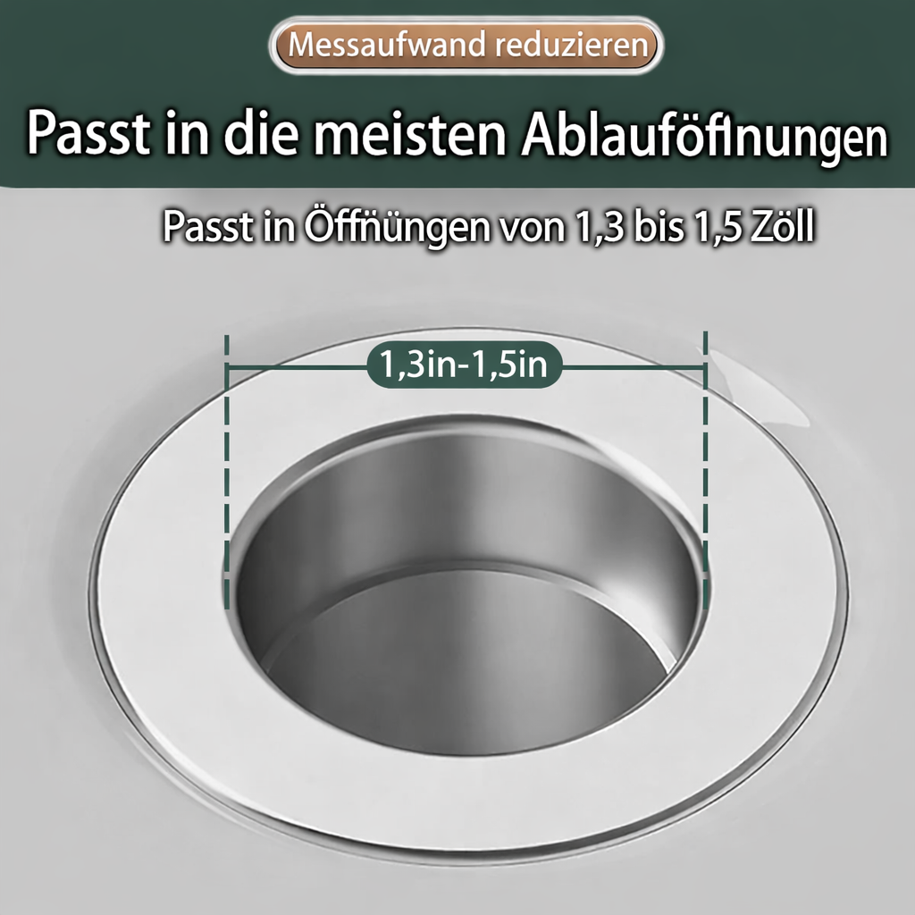 Stainless Steel Sink Drain Plug | Blockage-Resistant Filter