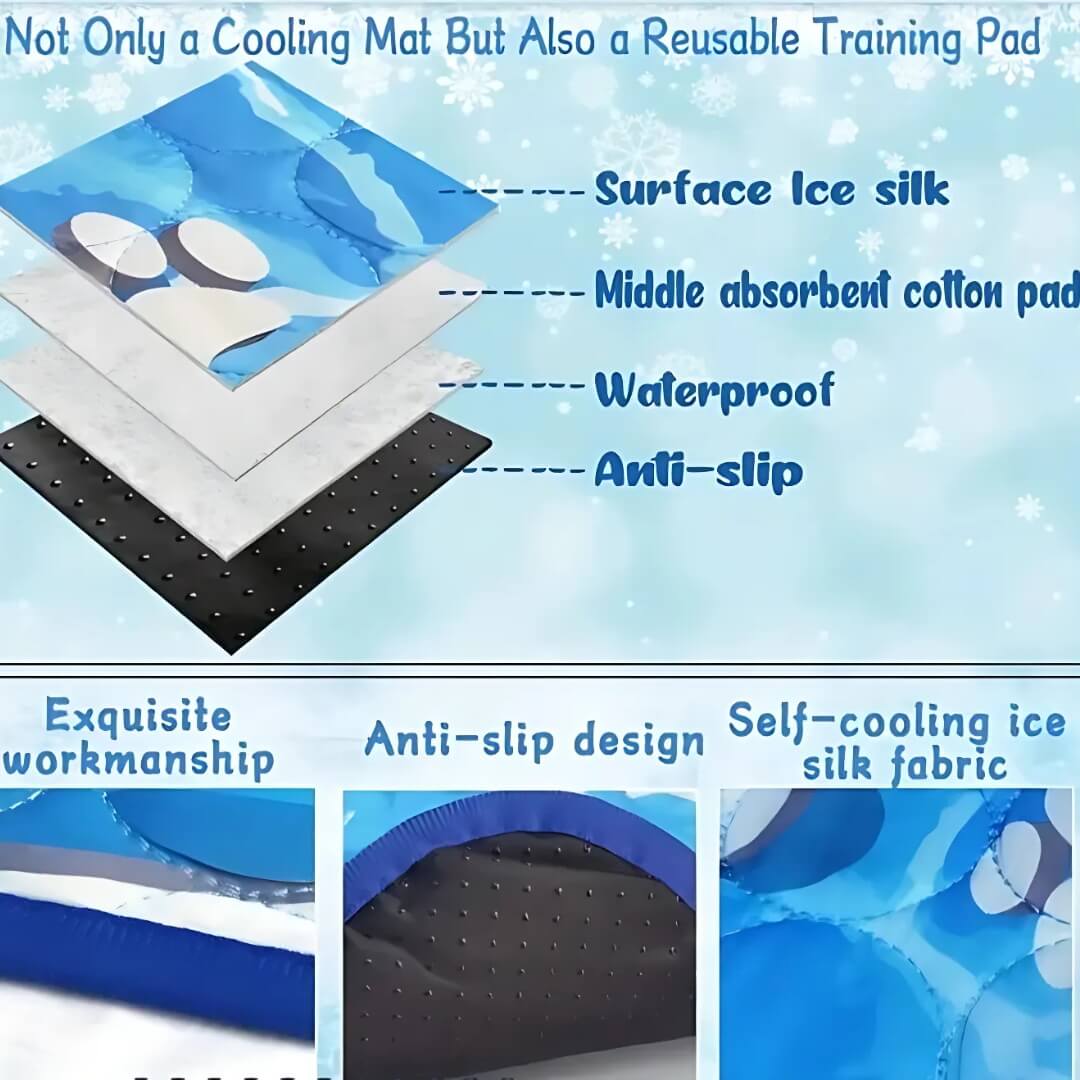 Cooling Dog Mat for Hot Weather Relief and Comfort-Orizon Depot