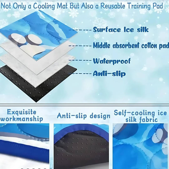 Cooling Dog Mat for Hot Weather Relief and Comfort-Orizon Depot