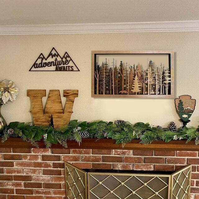 3D Wall Decor - Enchanting Forest Scene with Fox & Tree Shadow-Orizon Depot
