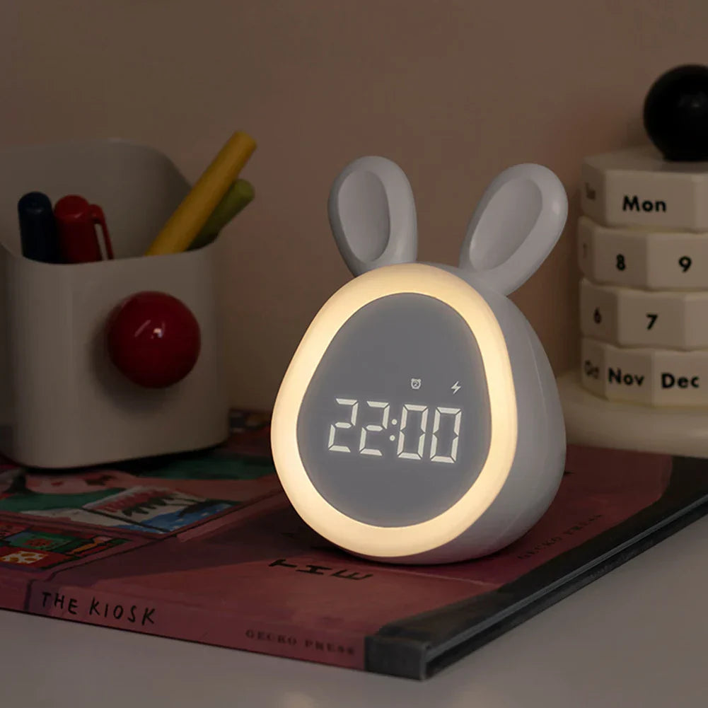 Cute Kids Alarm Clock with Night Light & Adjustable Brightness-Orizon Depot