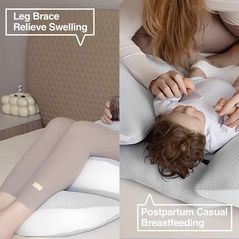 Adjustable Pregnancy Pillow for Ergonomic Maternity Support
