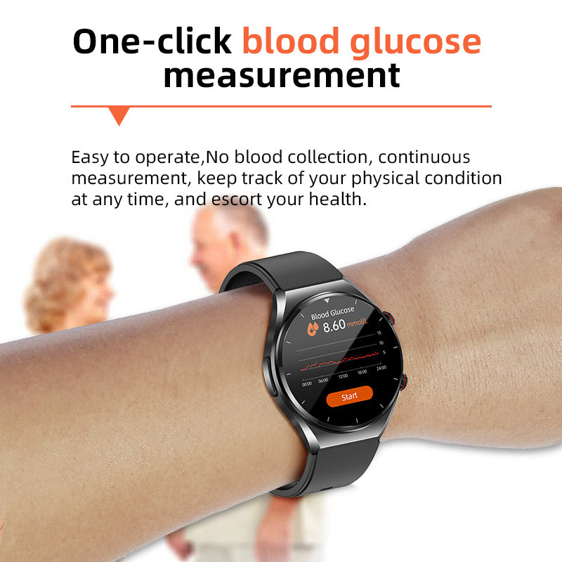 One-Click Blood Sugar & Blood Pressure Monitor Smart Health Watch-Orizon Depot